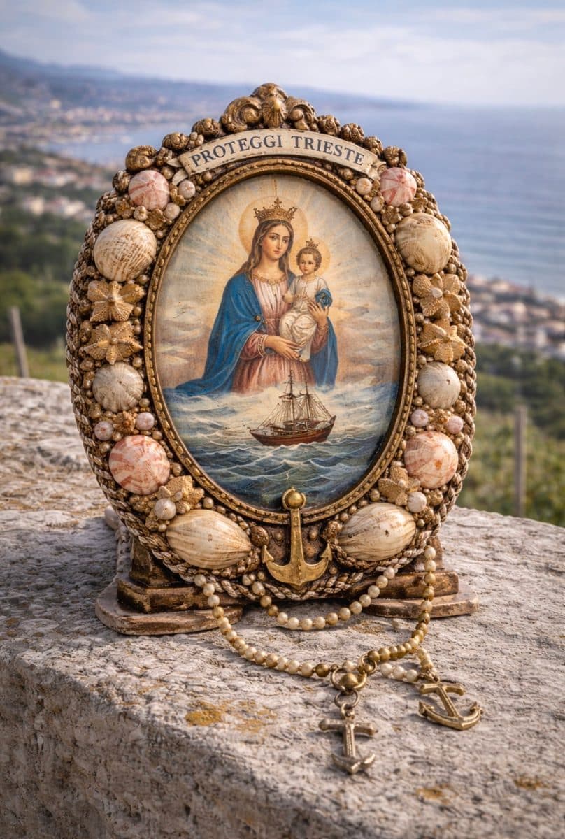 Triestine maritime devotional object — authentic souvenir of Trieste