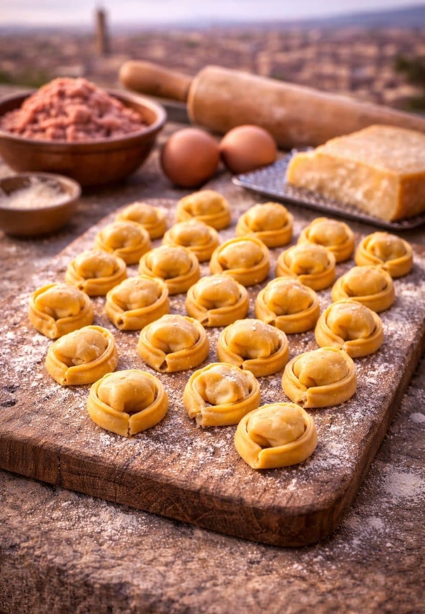 Tortellini artigianali — souvenir autentico di Bologna
