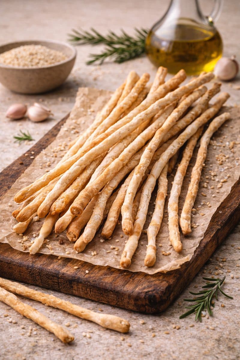 Turin grissini (Rubatà or stretched) — authentic souvenir of Turin