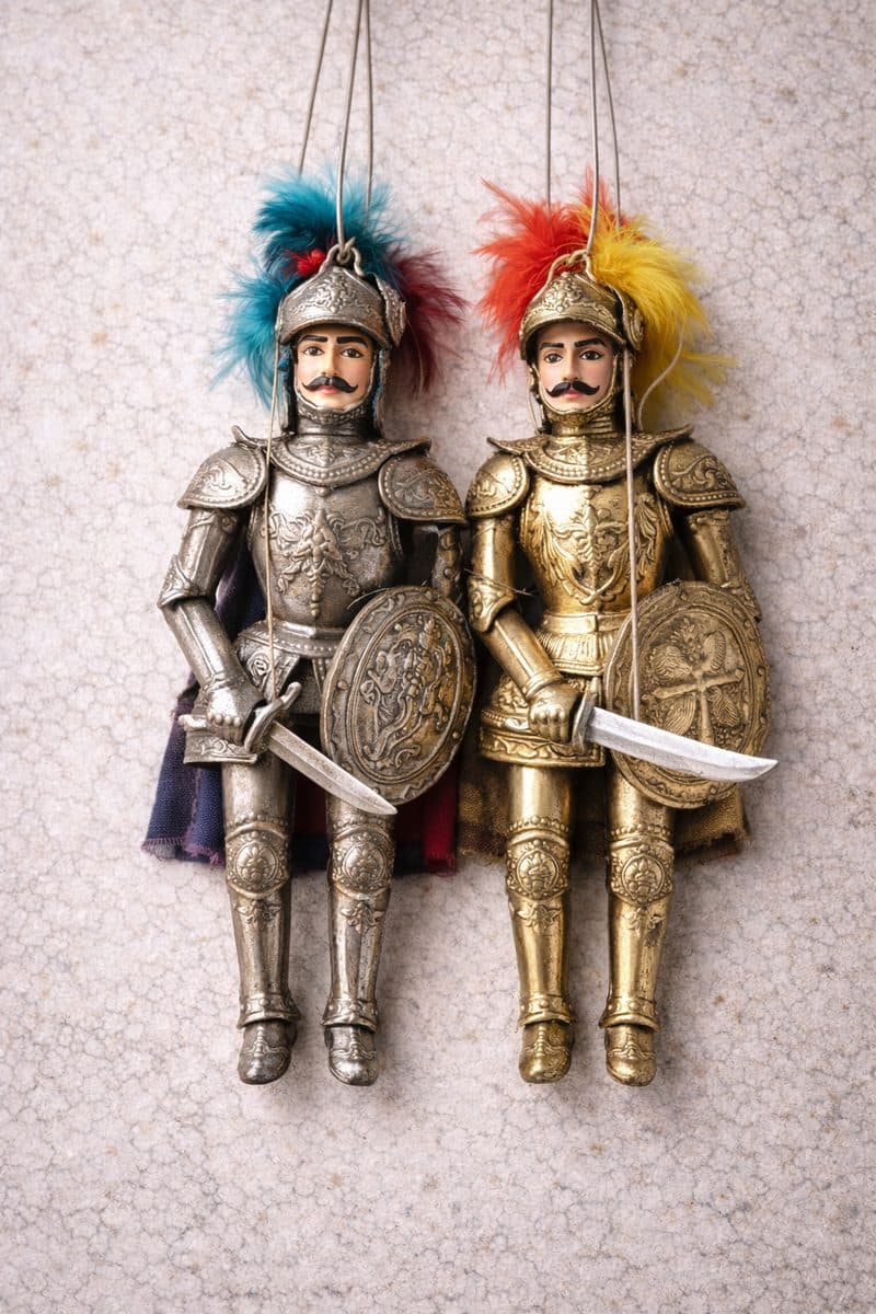 Sicilian pupi (marionettes) — authentic souvenir of Palermo
