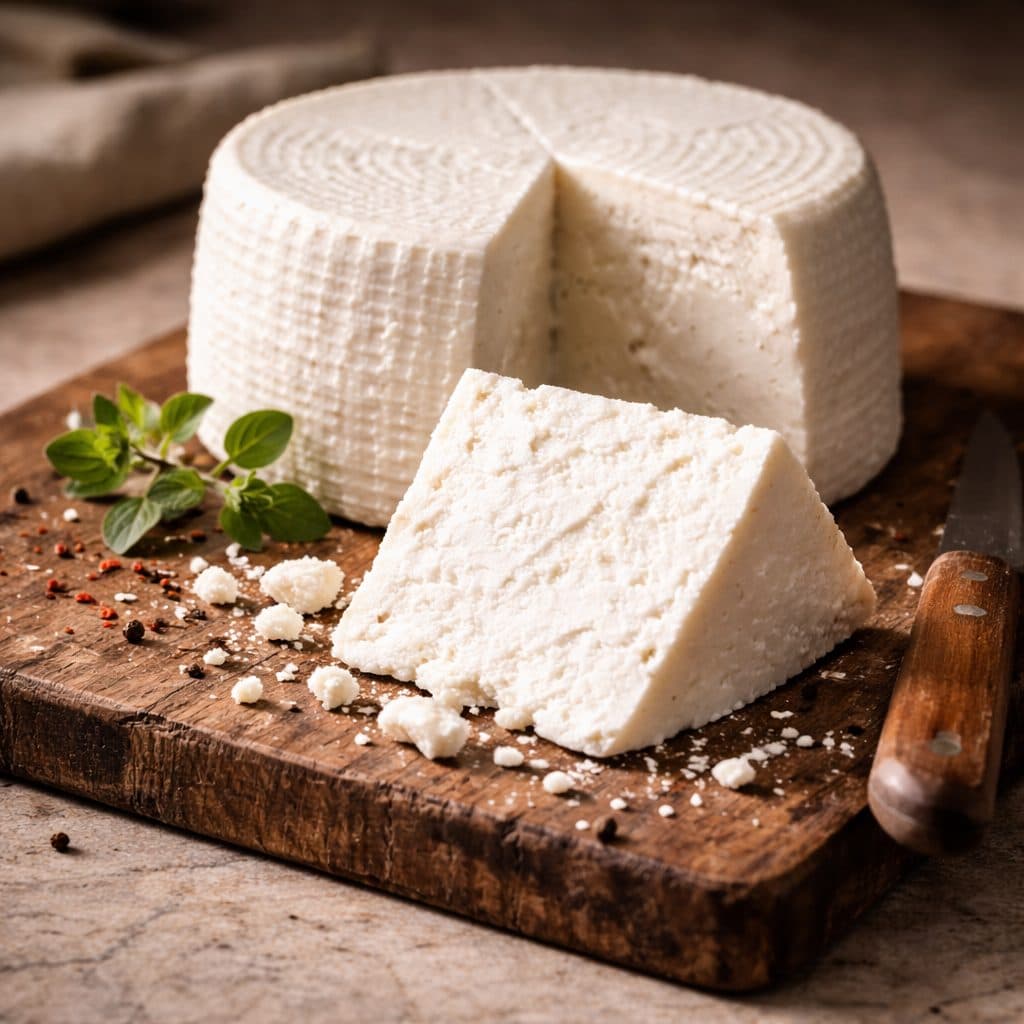 Sicilian salted Ricotta — authentic souvenir of Catania