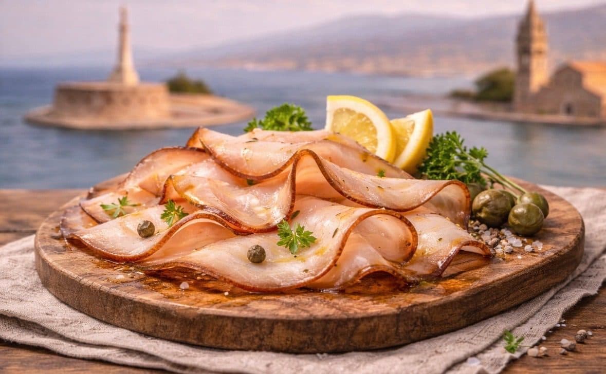 Smoked swordfish from the Strait — authentic souvenir of Messina