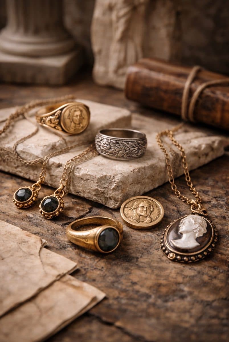 Artisanal jewelry inspired by ancient Rome — authentic souvenir of Rome