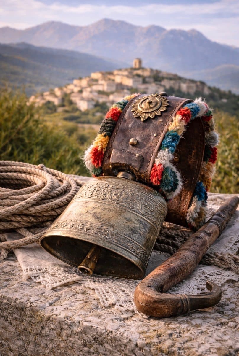 Pastoral Campanaccio of the L’Aquila Tradition — authentic souvenir of L'Aquila