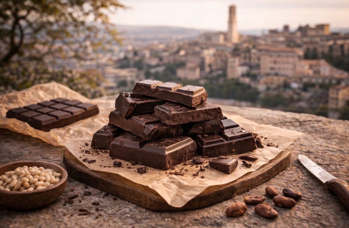 Artisanal Perugian chocolate — authentic souvenir of Perugia