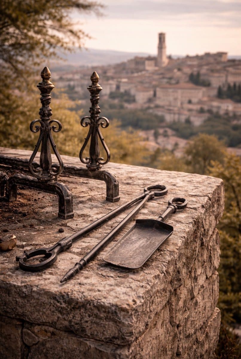 Traditional wrought iron object — authentic souvenir of Perugia
