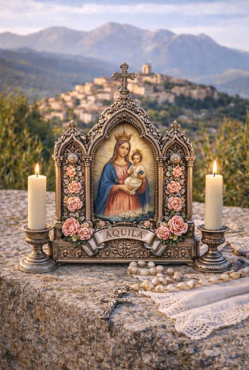 Traditional devotional object from L’Aquila — authentic souvenir of L'Aquila