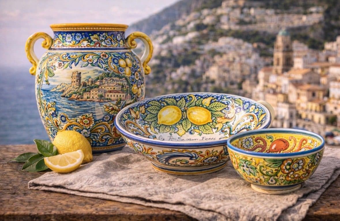 Artistic ceramics of the Costiera (Vietri / Amalfi Coast area) — authentic souvenir of Amalfi
