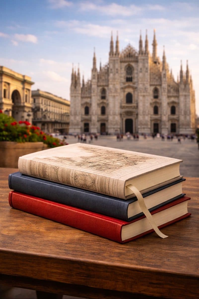 Book of the Milanese publishing tradition — authentic souvenir of Milano