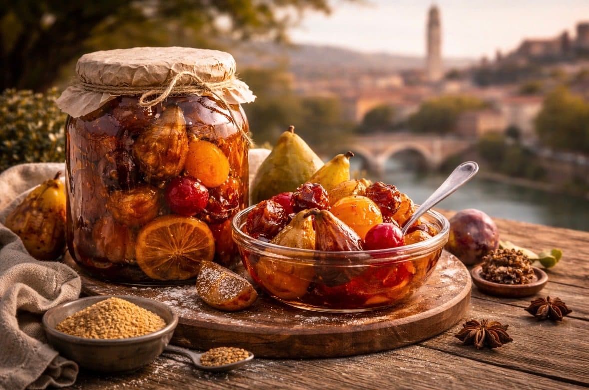 Mostarda veronese tradizionale — souvenir autentico di Verona