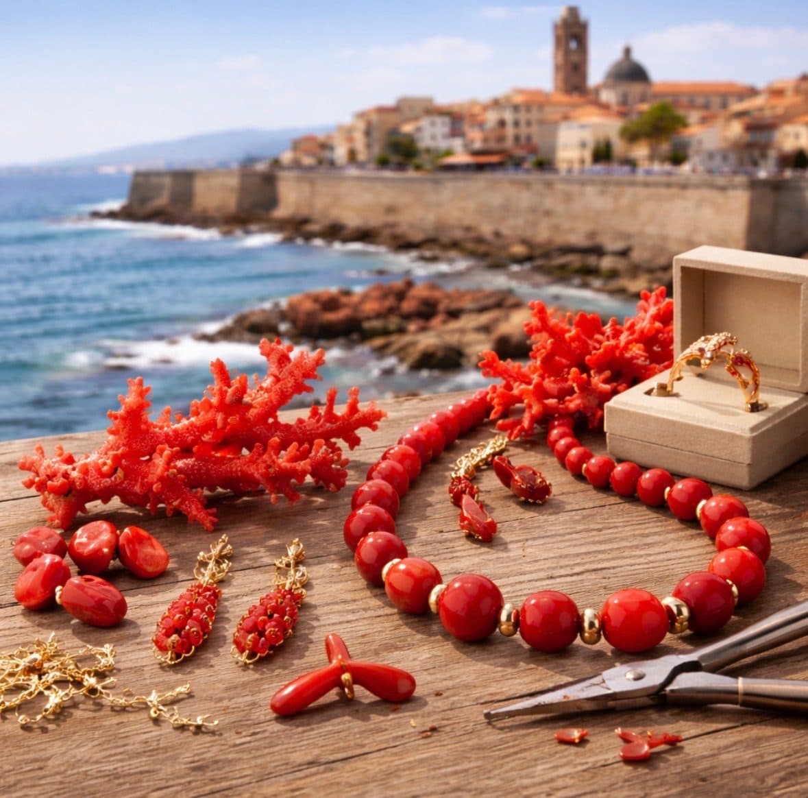 Red coral from Alghero and handcrafted coral jewelry — authentic souvenir of Alghero