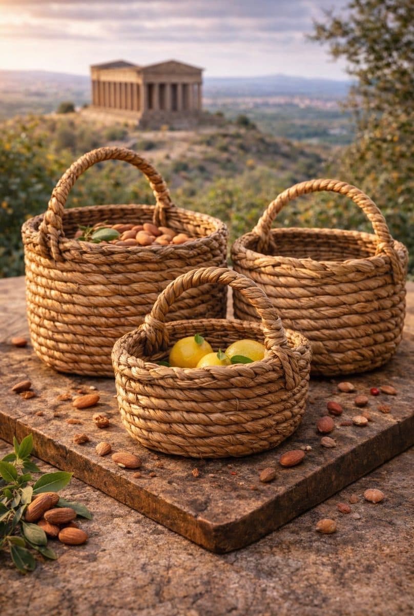 Giummarre - Traditional Woven Baskets from the Agrigento Area — authentic souvenir of Agrigento